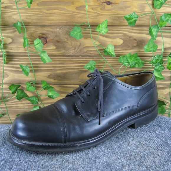 Cole Haan Men's Toe Cap Derby Oxfords Black Leather Size 12 Medium Used 2025 - Picture 1 of 9